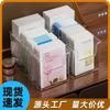 Caja de Almacenamiento de Mascarillas Faciales Acrílico Tocador Transparente Caja con Compartimentos Escritorio Cosméticos Gran Capacidad Estante para Almacenamiento de Productos para el Cuidado de la Piel