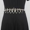 Corrente de cintura com strass acessórios femininos cinto de metal versátil de alta qualidade requintado vestido decorativo feminino na moda