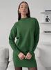 Suéter Moda Casual Transfronteiriço Europeu e Americano Outono e Inverno 2026 Novo Cor Sólida Multicor Elegante Gola Redonda Conjunto para o Dia a Dia