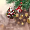 Enfeites de Árvore de Natal Transfronteiriços Acrílico Plano Papai Noel Enfeites de Natal Decorações de Natal
