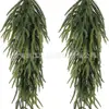 Temu Transfronterizo Goma Blanda Pino Colgante de Pared Planta Verde Decoración de Puerta Hogar Decoración Navideña Festiva Flores Artificiales Decoración del Hogar