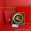 Ornamento de Porta-Retrato em Formato de Disco com um Cervo Virado para Cima, Ornamento Quadrado Criativo para Negócios, Presente para Escritório, Presente de Ornamento para Mesa