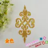 Acessórios de Vestuário cosplay Animação Vestido Traje Antigo Bordado Étnico Adesivos de Tecido Dourado e Prateado 3233# Flores Quentes