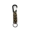 Chaveiro de caminhada ao ar livre fivela de montanhismo em forma de D anel de metal guarda-chuva corda tecida fivela de chave multi-cor opcional