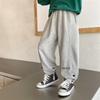 23 Outono Novo Estilo Calças Esportivas da Moda para Meninos Versão Coreana Calças de Moletom Largas Moda de Outono Infantil