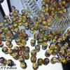 8mm Ice Crack Burst Flash Vidro Esmalte Contas Redondas diy Frisado Pulseira Colar Acessórios Material