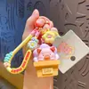 Chaveiro Pingente Girassol Porco Tridimensional Fofo de Desenho Animado Pingente Pequeno Criativo para Bolsa Presente Venda por Atacado