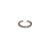 Anillo de apertura de doble capa con diseño de personalidad de estilo coreano con circonitas y serpiente de amor, anillo de dedo de metal estilo frío, joyería