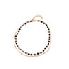 Collar Caliente de Amazon Europeo y Americano Personalidad Retro Perla Negra Doble Cadena Dorada Venta al por Mayor