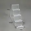 Suporte para Carteira Plástico Transparente Display em Degraus Celular Máscara Display Rack Balcão de Boutique Balcão Barra Display Rack