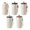 Nueva Taza de Café de Acero Inoxidable 316 de Alta Apariencia con Cordón Taza Térmica Portátil para Exteriores Taza de Agua de Regalo