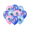 Set de Globos Temático de Lilo y Stitch Stitch Decoración para Fiesta de Cumpleaños Infantil Globos de Látex Accesorios Suministros
