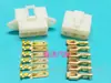Conector 6.3/2P conector chicote de fios de atrito automático de 3 condutores plugue de emenda soquete terminal pin macho e fêmea de 4 fios capa