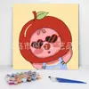 20*20 Pintura al Óleo Digital de Dibujos Animados de Anime Pintura Decorativa DIY para Colorear Hecha a Mano para Niños Stock Listo Pintura al Óleo Digital al por Mayor