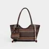 Bolsa de playa de nicho nueva y perezosa, bolsa de hombro individual hueca, bolsa tejida de malla hecha a mano para el verano, para mujer