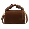 Bolso Cuadrado Pequeño de Ante Melard 2024 Moderno Versátil Bolso Almohada Gran Capacidad Bolso de Hombro Cruzado para Viajar