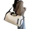 Bolsa de viagem personalizada, bolsa de viagem de grande capacidade, bolsa de ginástica com separação seco-molhado para natação, mala de bagagem leve, bolsa esportiva portátil