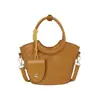 Bolsa Yue Zi para Mujer con Patrón Tejido en Relieve y Asa Redonda Tipo Cubo 2026 Nuevo Verano para el Trabajo Bolso de Hombro Cruzado