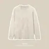 Hiphopplleim Árvore Vermelha Pequena Odm Personalizado Estilo Europeu e Americano Caimento Solto Gola Redonda Manga Longa Camiseta Lavada Top Masculino