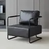 Sofá reclinável de um lugar segmentado e acolchoado para casa de hóspedes, sala de chá, showroom, decoração de casa estilo moderno