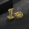 Exagerados Especiales con Forma Personalidad Abstracta Creativo Animal Elefante León Tigre Leopardo Gama Alta Negocios Gemelos para Camisa Botones de Puño