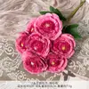 Peônias Artificiais de 7 Camadas Flores Falsas para Decoração de Corredor de Casamento, Decoração de Salão de Casamento, Flores Plásticas Artificiais Arranjo de Flores DIY