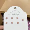 Decoración de Manicura de Resina Flores Estéreo Joyería para Uñas DIY Pendientes Funda de Teléfono Móvil Accesorios para Uñas Portátiles