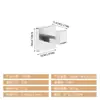 Rack de Armazenamento de Banheiro Popular Transfronteiriço em Aço Inoxidável Conjunto de Cinco Peças Suporte para Toalhas e Papel Higiênico Gancho Conjunto de Racks de Armazenamento Quadrados