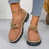 Novos sapatos femininos de tamanho grande estilo britânico, mocassins de camurça para primavera e outono para exportação, sapatos casuais de moda com sola grossa e salto grosso retrô