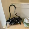 Bolsa de Mão Xiaomi Estilosa com Bolinhas Retro Feminina 2026 Verão Nova Elegante na Moda Bolsa de Ombro Único Bolsa de Axila