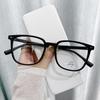 Novos Óculos TR para Miopia Masculinos e Femininos Moda Armação de Óculos Retrô Óculos Lisos Lisos Lisos Óculos Versáteis Anti-luz Azul