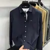 Camisa de Manga Larga de Moda Otoño 2026 para Hombre, Top Holgado Casual con Cuello de Solapa, Chaqueta Camisa de Marca Moderna para Primavera y Otoño