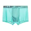 Venta Directa de Fábrica Ropa Interior de Seda de Hielo para Hombre, Transpirable, Amigable con la Piel, Cómoda, Antibacteriana, Entrepierna de Grafeno, Boxer de Talla Grande