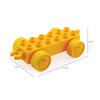 Acessórios DIY de movimento Yi blocos de construção de partículas grandes 2 x 6 base de trem vagão haste de conexão peças de brinquedo montadas a granel