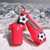 Llavero Colgante de Jersey de Fútbol Estudiante Colgante de Mochila Escolar Llavero Arcade Pequeño Regalo Llavero Personalización