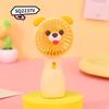 Festa de Estudante Portátil de Mão Fofo Desenho Animado Pequeno Ventilador Fofo Chong Vento de Segunda Marcha com Cordão Luz Mini Ventilador Elétrico