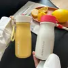 Taza Aislada de Acero Inoxidable Altamente Atractiva con Separación de Té y Agua, Portátil con Asa, Sencilla y Linda para Estudiantes Mujeres, Taza de Té al por Mayor