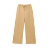 Estilo europeo y americano comercio exterior para mujer explosiones transfronterizas tela de doble cara suéter pantalones piernas divididas traje de pantalón de tela de doble cara