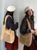 Bolso de Tote Reversible Estilo Coreano Retro Estampado de Leopardo Nuevo Moda Estilo Perezoso Bolso de Hombro Gran Capacidad Informal Bolso de Felpa para Mujeres