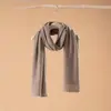 Bufanda de Cachemir Suave, Gruesa y Amigable con la Piel, Tejida en Color Sólido, de Longitud Simple y Extendida, Unisex, con Beneficios Incluidos