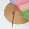 Manteles Individuales Redondos de PP Más Vendidos, Manteles Tejidos a Prueba de Aceite e Impermeables Estilo Occidental, Manteles para Mesa de Comedor, Posavasos, Posaplatos, Manteles Geométricos Aislantes del Calor Fabricante