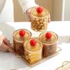 Plato Festivo de Frutas Secas Plato de Frutos Secos para Sala de Estar Plato de Frutas Caja Transparente con Compartimentos para Snacks Traje para el Hogar con Tapa