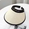 Sombrero de Sol de Paja de Moda para Mujer, Sombrero de Sol de Verano con Protección UV, Sombrero de Sol que Cubre la Cara para Ciclismo