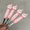 Cuchara de Acero Inoxidable 304 Juego de Cubiertos de Alto Valor Portátil para Estudiantes Vajilla Cuchara de Conejo Torcido de Dibujos Animados Cuadrada para Niños