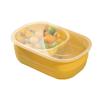 Caja de Almacenamiento para Uso Doméstico, Cesta de Frutas Sellada Engrosada de Doble Capa, Bandeja de Frutas para Sala de Estar, Bandeja de Drenaje, Caja de Dulces y Snacks de Semillas de Melón para Personas Perezosas