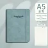 Cuaderno Mengjin A5 con Encuadernación de Tira y Cubierta de Cuero Sintético con Textura Vintage, Portátil para Uso de Negocios y Oficina
