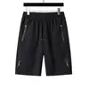 Shorts Masculinos de Seda Gelada, Corte Solto, Esportivo Casual de Secagem Rápida Respirável, Verão Fino para Corrida Fitness Calças de Cinco Pontos