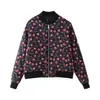 Ropa de Mujer Transfronteriza al por Mayor 2026 Estilo Europeo Nueva Moda Estampada Cálida Chaqueta de Piloto de Manga Larga Abrigo de Algodón Ropa Exterior