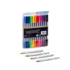 1871 bolsa para caneta aquarela 12 cores caneta dupla colorida pincel infantil lavável suprimentos de arte para estudantes fabricantes atacado