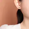 Aretes Yuebao Jewelry de Plata de Ley S925 Chapados en Oro con Circonita de Trébol de Cuatro Hojas Estilo de Viaje Diario de Alta Gama Venta Caliente de Año Nuevo